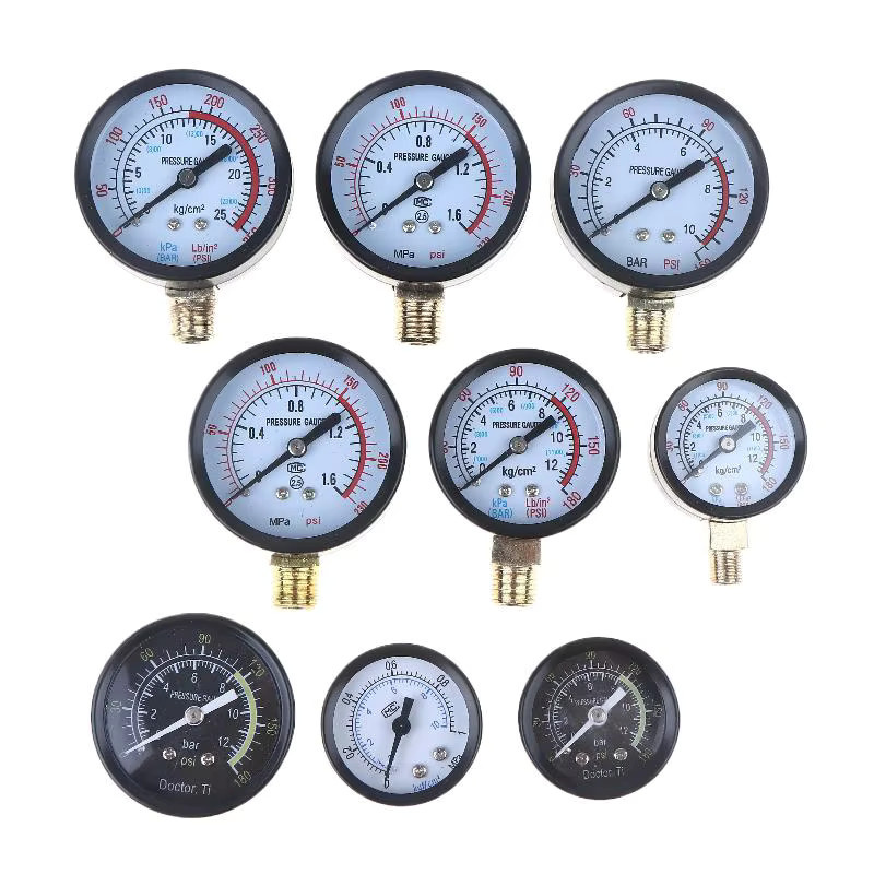 HELTC Manometer für Hydraulikflüssigkeit und Luftkompressor, DIY Zubehör, Multicolor - Bild 2