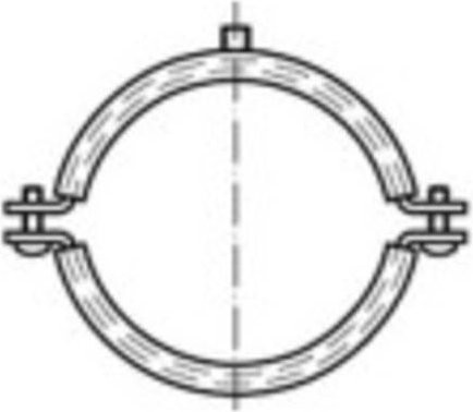 TOOLCRAFT Rohrschelle 137794 aus Stahl galvanisch verzinkt, Durchmesser: 53 mm, 50 Stück - Bild 1