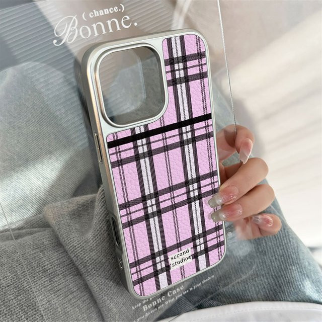 AIR PLUS Handyhülle mit französischer Retro-Illustration und Lederstruktur für Apple iPhone 11 bis 16 Pro Max in Pink - Bild 1