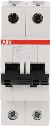 ABB S202MT-C0,5 Sicherungsautomat 0,5A 400V Weiß - Bild 1
