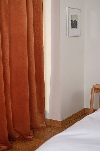 Jotex Samtvorhang SAVANNAH in Orange, blickdicht und modern, Breite: 140 cm - Bild 1