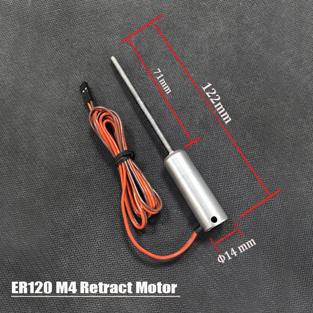 JP Hobby Einziehbarer Motor ER120 M4 / M3, Elektrischer Einziehmechanismus, Vollmetall - Bild 1