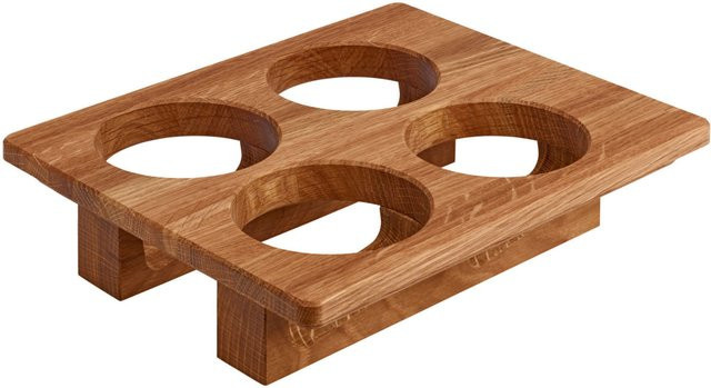 VEGA Aufsatz für Besteckköcher GN 1/2, Eiche Braun, B/T/H: 26,5 x 32,5 x 7,2 cm - Bild 1