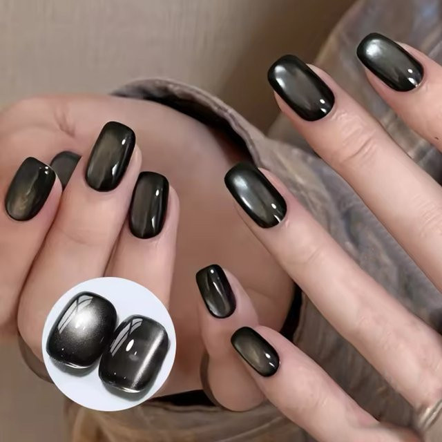 MISS MIANEL Gel-Nagellack, schwarz, 12 ml - Bild 1