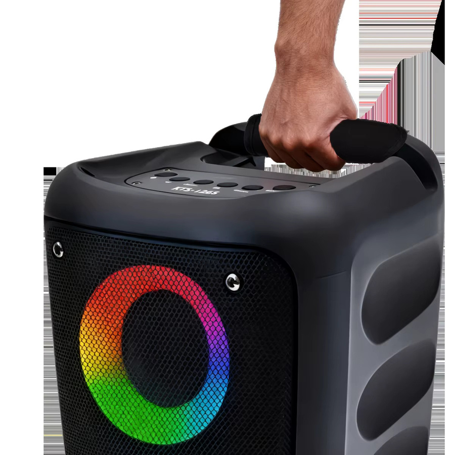 JBi Boombox 1/2/3 Lautsprechergriffschutz in Schwarz aus rutschfestem Textilmaterial - Bild 2