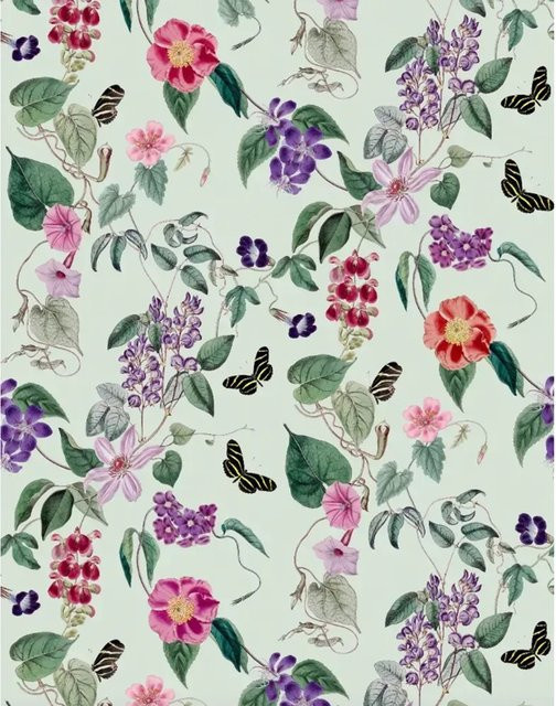 Schöner Wohnen Vliestapete New Delight Floral in Hellgrün, B: 340 cm, H: 265 cm - Bild 1