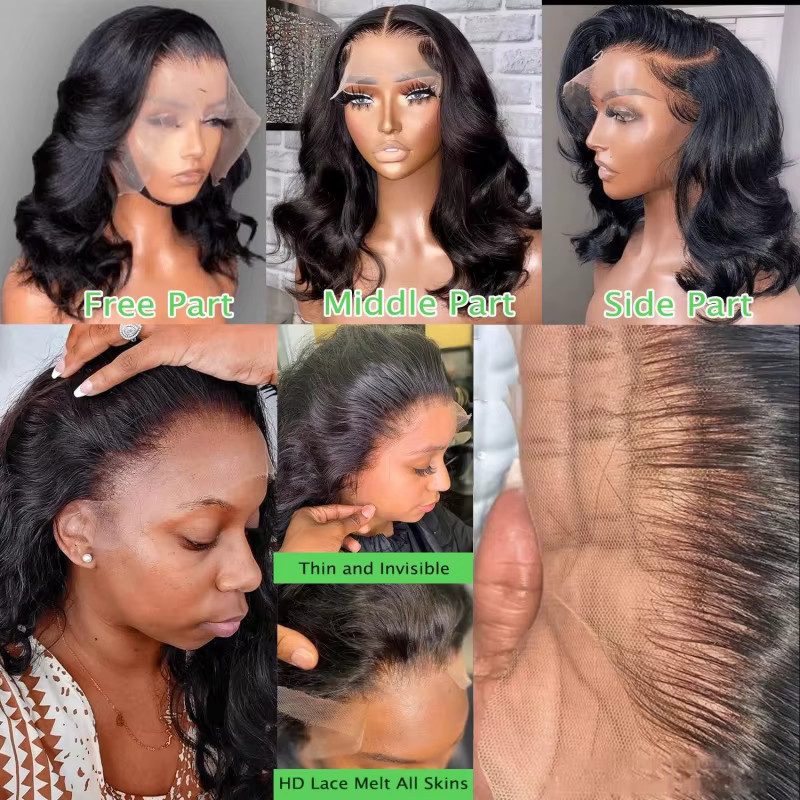 Suri Hair Lace-Front-Perücke Body Wave, 16 Zoll, Damen, kurz - Bild 5