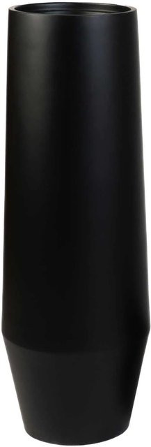 Vivanno Bodenvase Berbelo in Schwarz aus Fiberglas, B/T/H: 28 x 28 x 80 cm - Bild 1