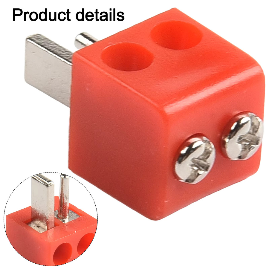 2 Stück 2Pin DIN Hi-Fi Lautsprecher-Stecker Schraubklemmenblock-Anschluss in Rot und Schwarz - Bild 3