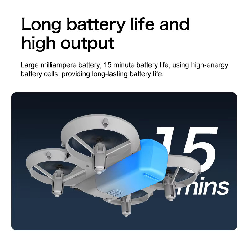 S116 Mini Drohne mit Dual-Kamera 6k/8k und Hinderniserkennung in Grau - Bild 5