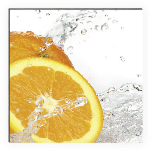 mySPOTTI Küchenrückwand Aqua-Orange aus Aluverbund, Farbe: Orange, Breite: 220,0 cm, Höhe: 60,0 cm - Bild 2