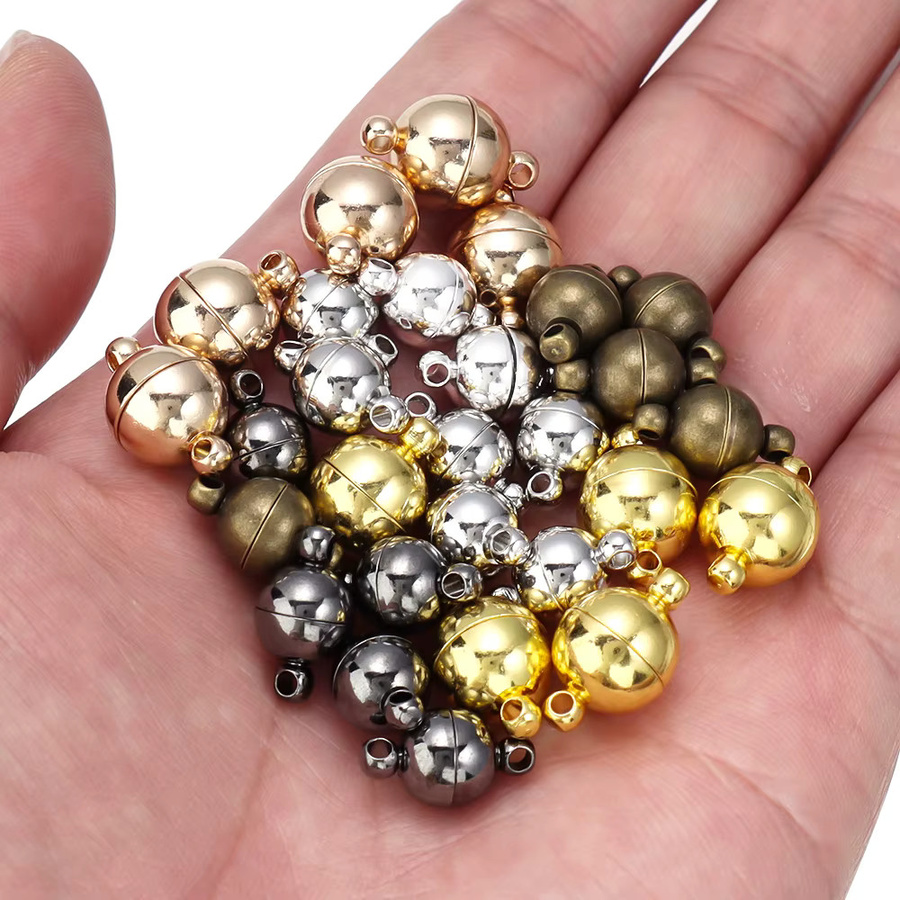 Louleur Magnet-Endverschluss-Anschlüsse, Kugelform, 5 Sets - Bild 3