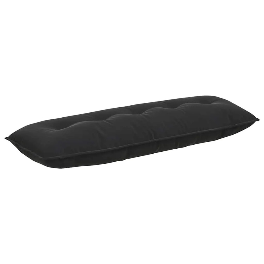vidaXL Rückenkissen aus Cordstoff in Schwarz, Breite: 140 cm, Höhe: 50 cm - Bild 2
