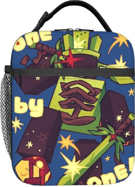Forsaken Thermische Lunchbox aus Oxford-Stoff mit grafischem Design, Tragbare Kühltasche für Erwachsene und Schule, Mehrfarbig - Bild 1