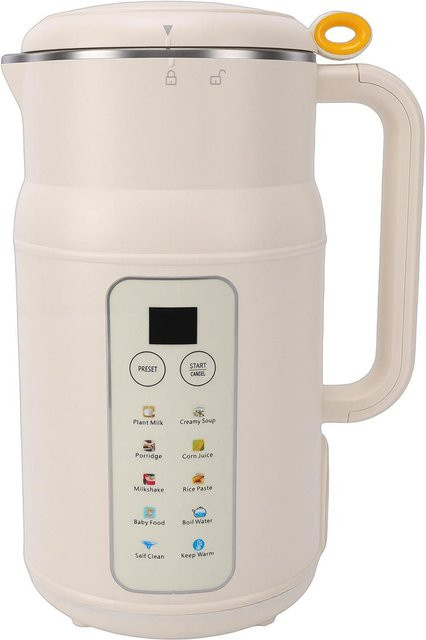 Artleeh Nussmilchbereiter Mixer mit Smart-Timer, Automatischer Sojamilchbereiter, 800ml, Beige - Bild 1
