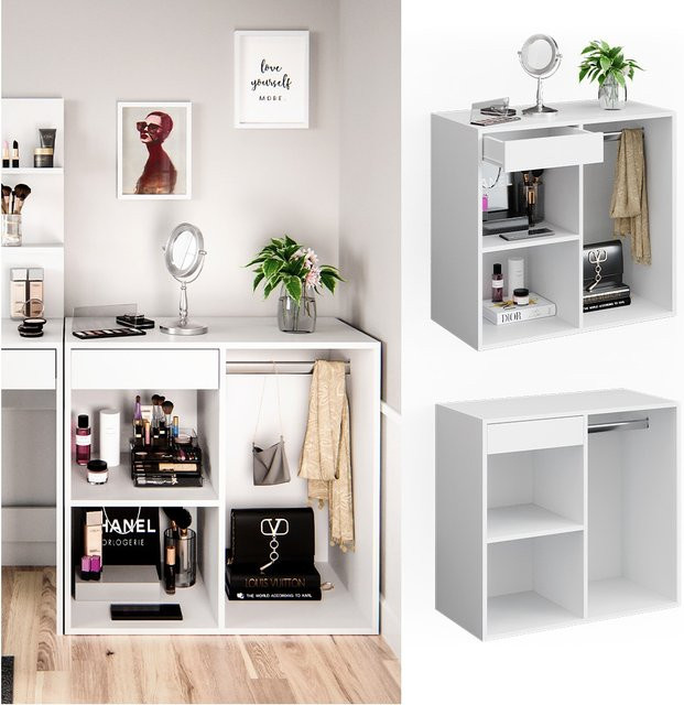 Vicco Beistellschrank Isabelle für Schminktisch mit Schublade - Bild 1