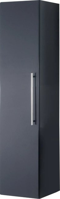 Sanotechnik Bad-Hochschrank Anthrazit mit Regalböden, Höhe: 150 cm, Breite: 35 cm - Bild 1