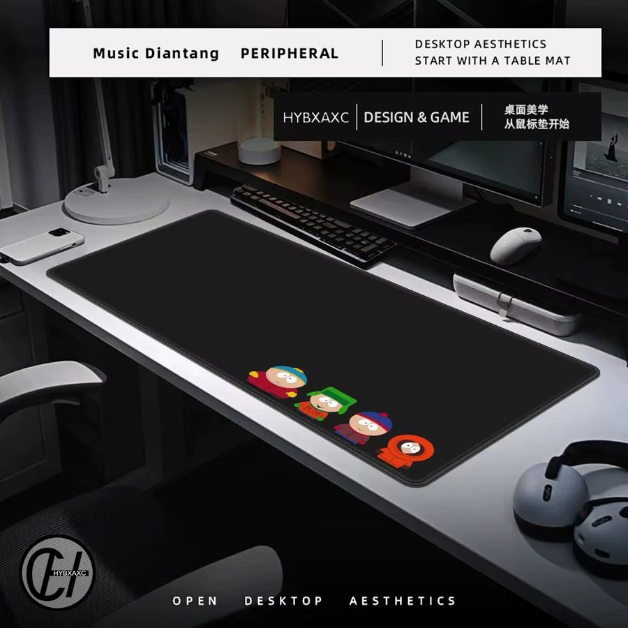 S-Souths Gaming Mousepad Boy Pad in Schwarz aus Naturkautschuk für deinen Schreibtisch - Bild 3