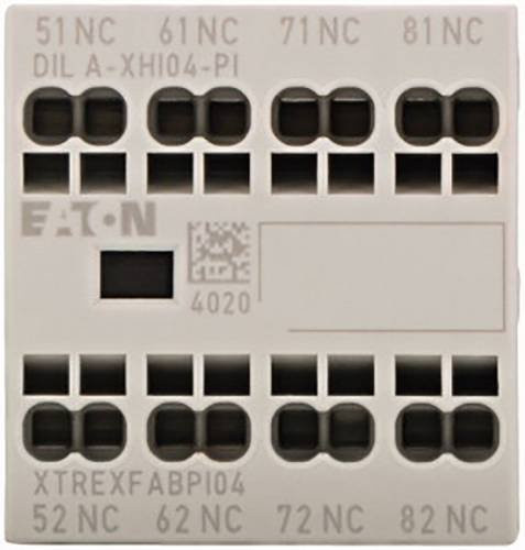 Eaton Hilfsschalterblock DILA-XHI04-PI mit 4 Öffnern in Weiß - Bild 1