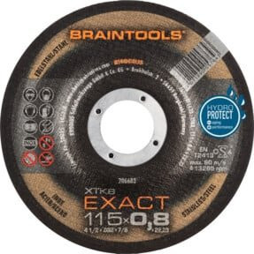 RHODIUS Trennscheibe XTK8 EXACT für Metall, Schwarz, Durchmesser: 115 mm, Dicke: 0,8 mm - Bild 1