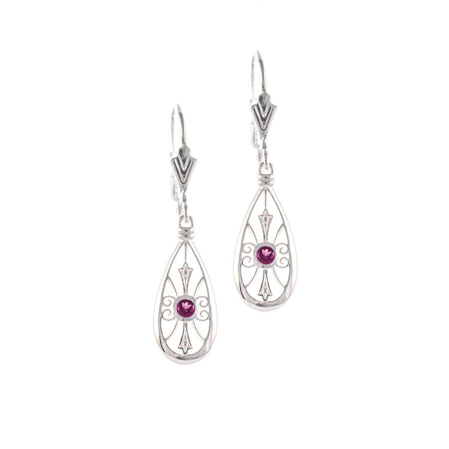 Ohrringe 925 Silber, Zirkonia, beere, Damen - Bild 1