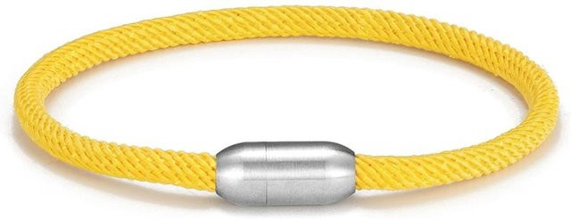 Armband Edelstahl, Paracord, Gold, Unisex, 23cm - Bild 1