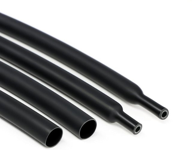 Doppelwandiger Schrumpfschlauch mit Klebstoff in Schwarz, wasserdicht, Schrumpfverhältnis 3:1, Durchmesser von 1,6 mm bis 64 mm - Bild 1