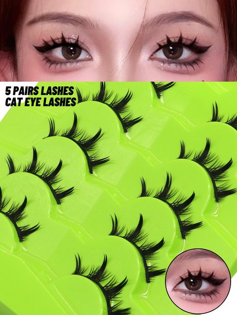 VELTRINAY Manga Lashes 3D Falsche Wimpern, DF04, Unisex, Natürlich - Bild 1