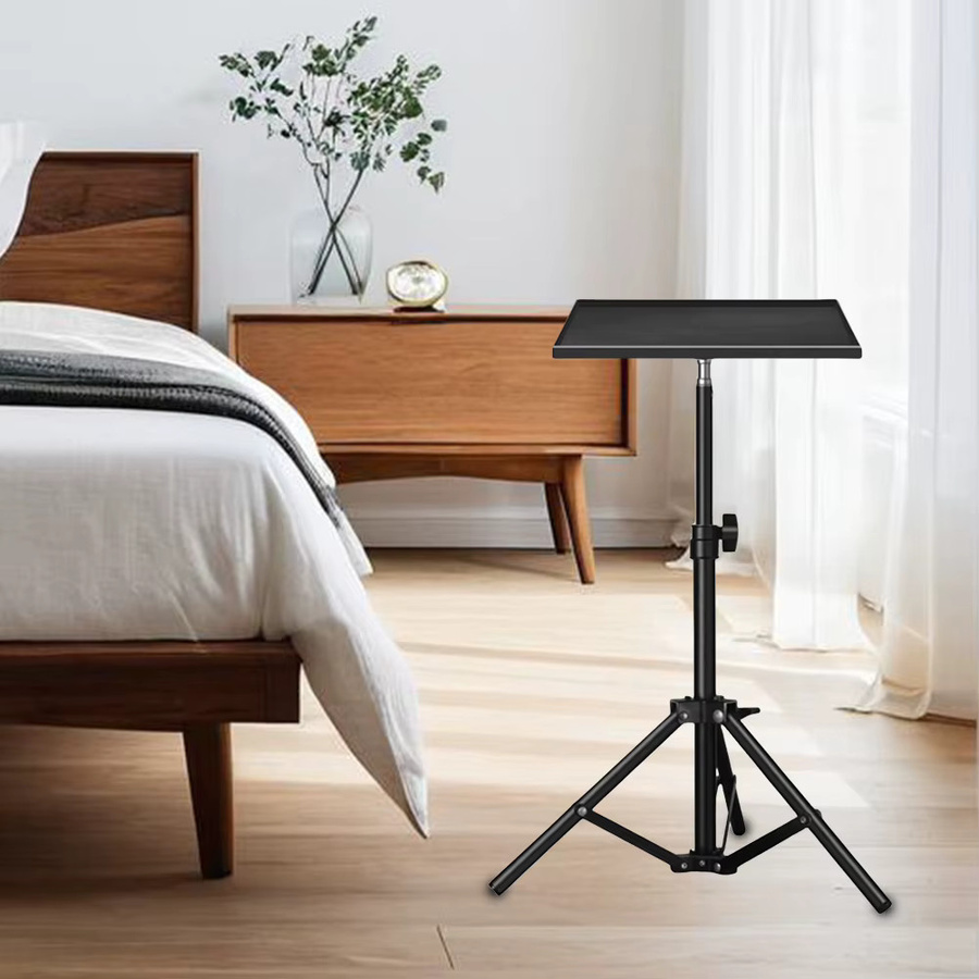 VODOOL Universal Stativablage mit 1/4 Zoll Gewinde in Schwarz, höhenverstellbarer Kamerahalter und Laptop-Ständer für DSLR Kameras und Projektoren - Bild 3
