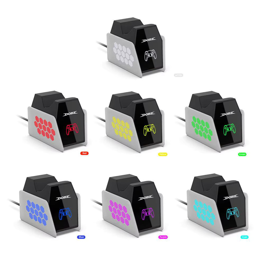 GRWIBEOU Ladestation für PS5 Elite Controller mit RGB-Beleuchtung in Multicolour - Bild 3
