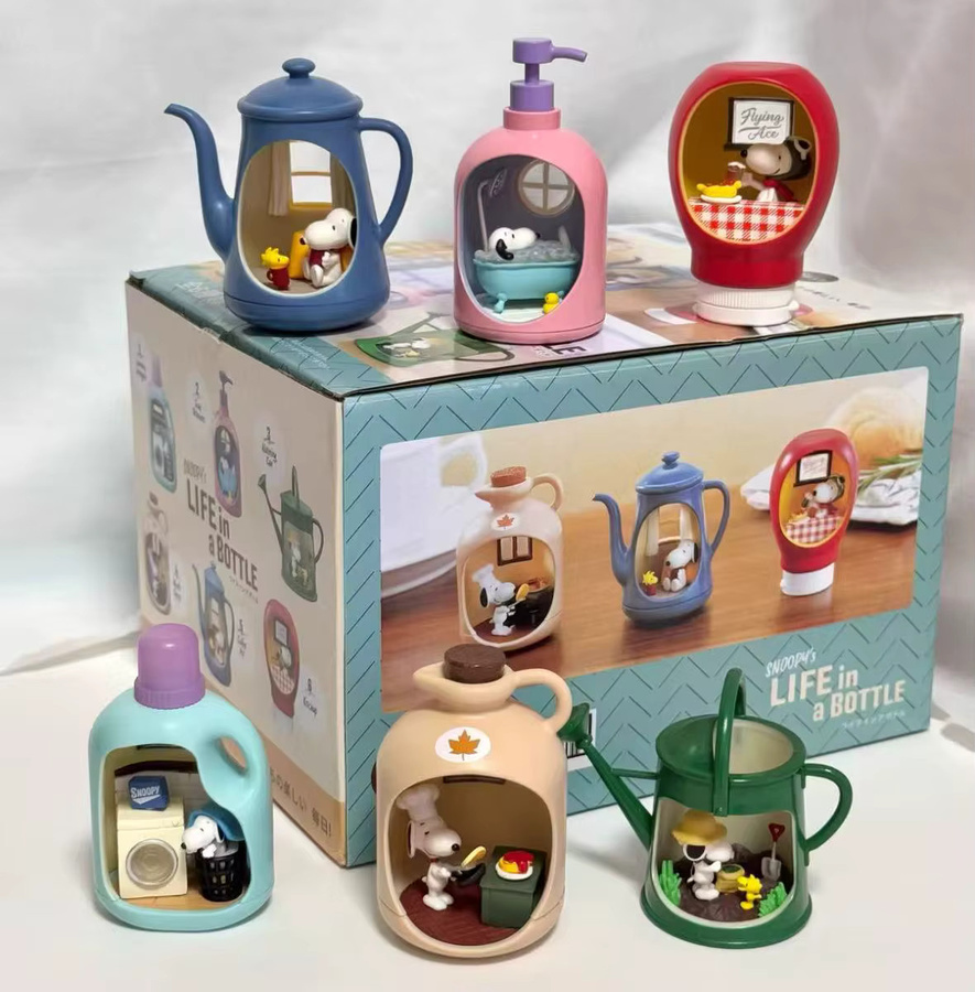 Re-ment Snoopy's Life in A Bottle Blind Box, Snoopy Anime-Figur, Einzelfigur - Bild 2