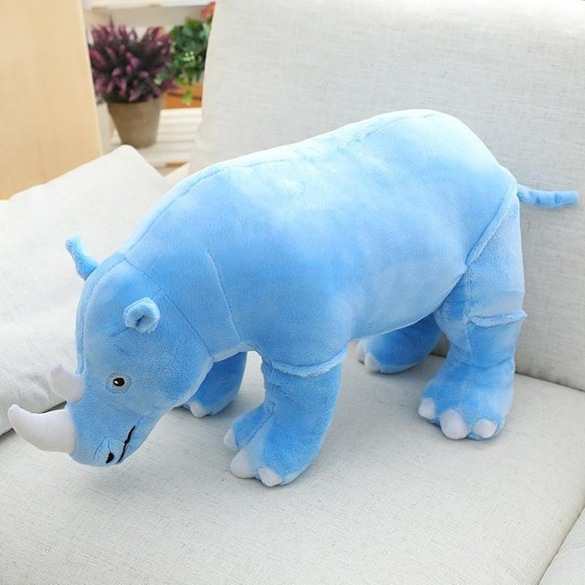 Kidsly Plüsch Nashorn, Stofftier, Blau, 80cm - Bild 1
