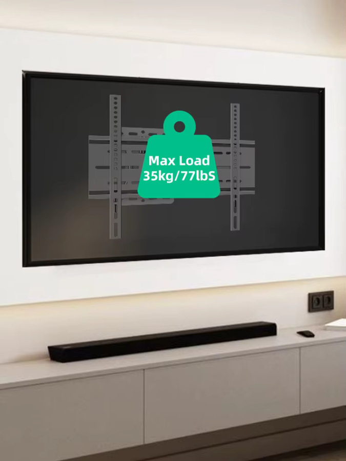 BEISHI Full Motion TV-Wandhalterung für 26–55 Zoll, schwarz, drehbar und neigbar mit langem Arm und 70 cm Verlängerung, max. VESA 400 x 400 mm - Bild 5