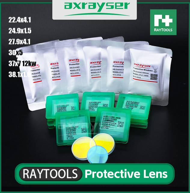 RAYTOOLS Schutzlinse für Faserlaser-Schneidsysteme BM110 BM111 transparent - Bild 1