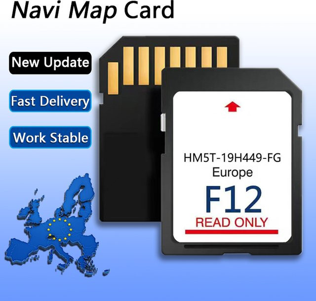 KINGJIAO SD-Navigationskarte für Ford F12 Sync 2 Navigation UK und Europa Update HM5T-19H449-FG in Schwarz - Bild 1