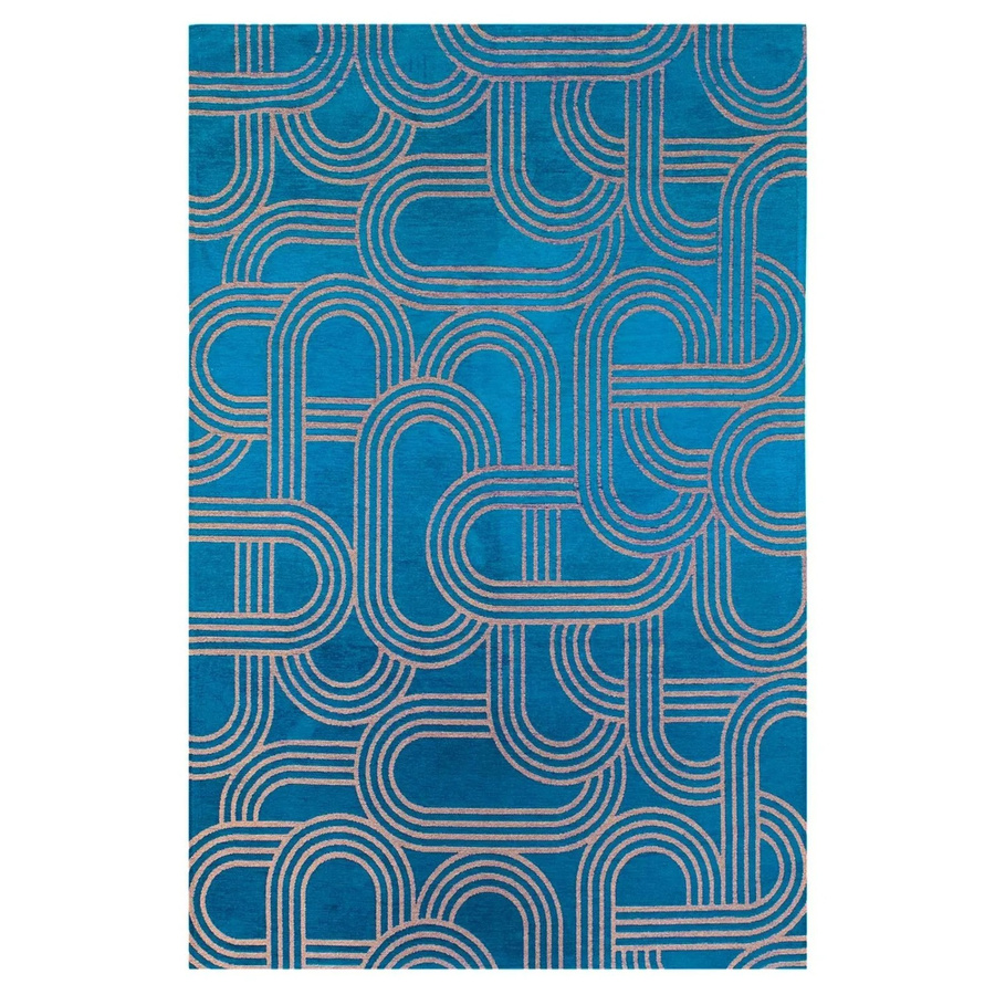 Lola&Moi Teppich Disco Night Fever Blau B: 170 cm, T: 240 cm - Bild 2