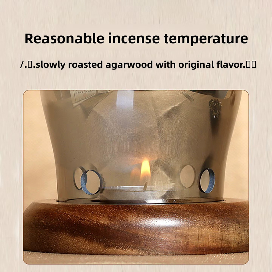 Vintage Glas-Kerzenwärmer in Grün zum Schmelzen von Wachs und ätherischen Ölen mit Tealight-Halterung - Bild 4