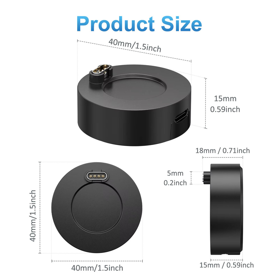 Garmin Ladedock USB Typ-C, Schwarz, Unisex - Bild 3