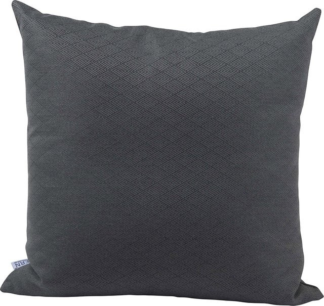 Stern Dekokissen mit Rauten-Design in Dunkelgrau, B/B: 55 x 55 cm - Bild 1