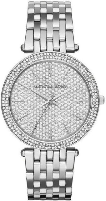 Michael Kors Damenuhr, Edelstahl, Silber, Kristall, Quarz, 39 mm - Bild 1