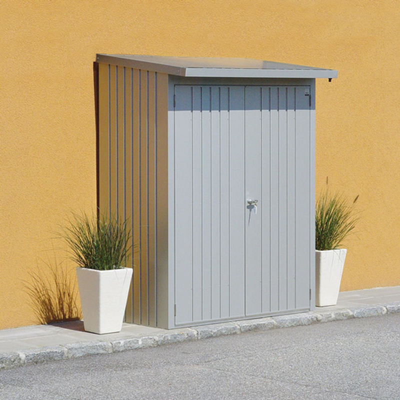 Biohort Kaminholzregal WoodStock 150 Kaminholzlager Silber-Metallic B/H/T: 157 x 199 x 102 cm - Bild 2