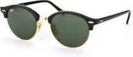 Ray-Ban RB4246 Sonnenbrille, Vollrand, Rund, Unisex, Acetat, Schwarz, Gold - Bild 2