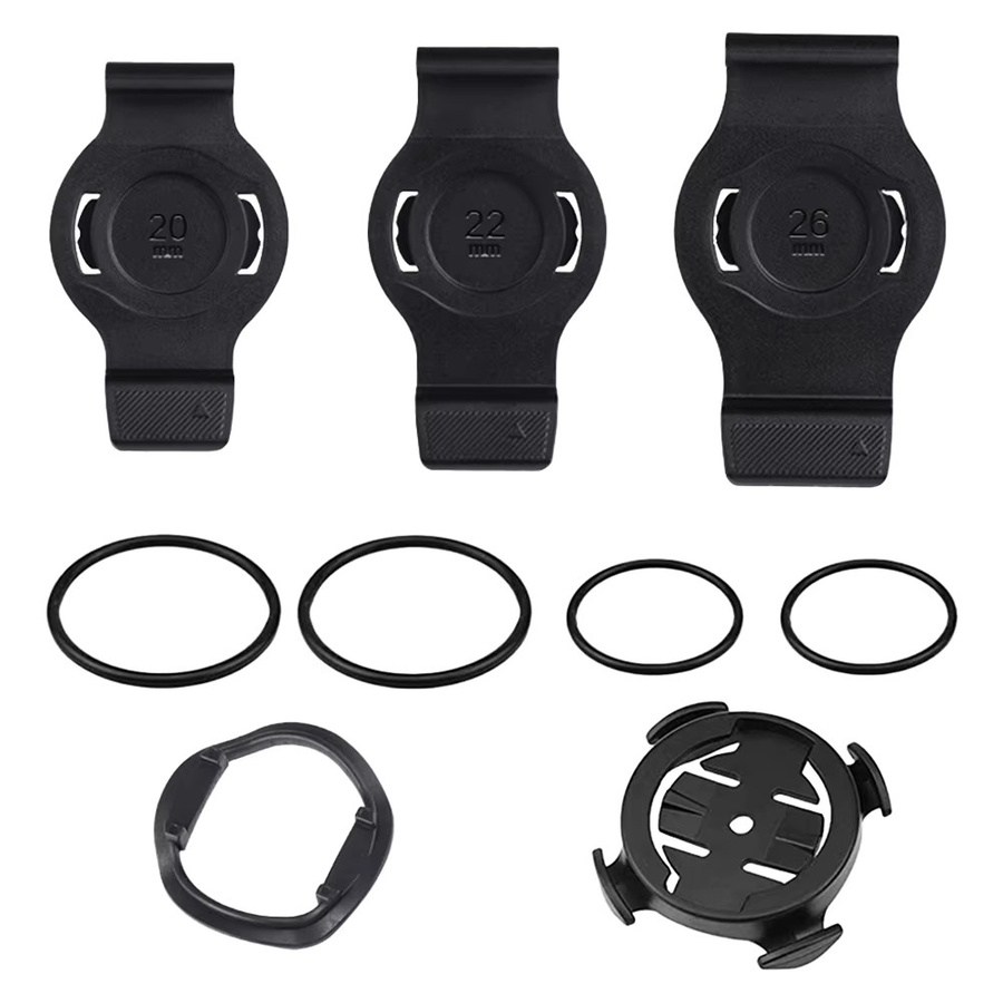 QuickFit MTB Fahrrad-Stoppuhr-Halterung für Garmin, abnehmbare Basis in Schwarz, passend für 20/22/26mm - Bild 4