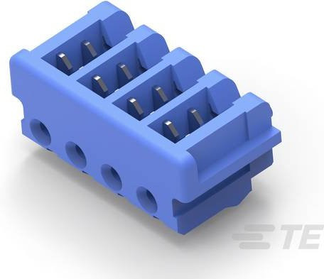TE Connectivity Einbau-Buchsenleiste Standard in Blau - Bild 1