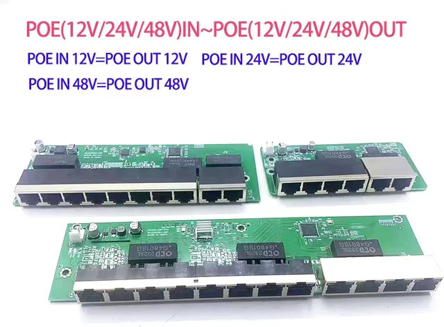 ANDDEAR PoE-betriebener NVR-Switch mit 100 MBit/s Up-Link Port in Grün - Bild 1