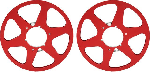 Honor Electronics Aufwickelspule aus Aluminiumlegierung für 14 und 10 Zoll, 6 Löcher, Farbe: Rot - Bild 1