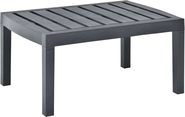 Furnicato Gartentisch aus Kunststoff in Anthrazit Matt, B/T/H: 78 x 55 x 38 cm - Bild 1