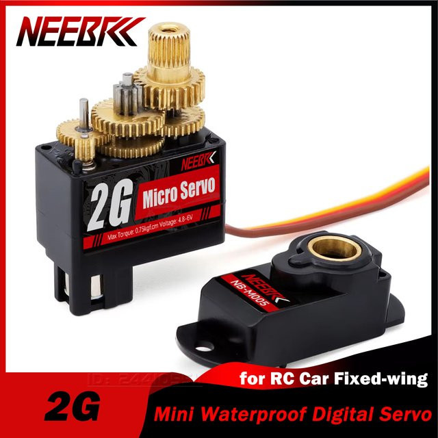 NEEBRC Mini Metal Gear Digital Servo, Wasserdichter kernloser Motor - Bild 1