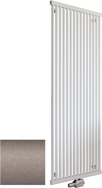 Schulte Design-Heizkörper Kiel mit Mittenanschluss in Café-Braun - Bild 1