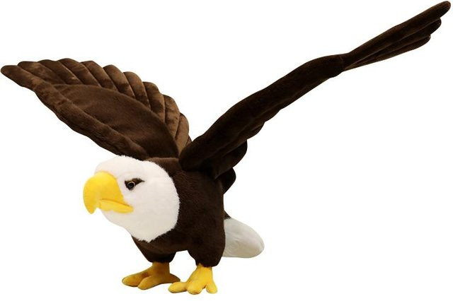 Weißkopfseeadler Plüschtier, schwarz, 90cm, ab 14 Jahren - Bild 1